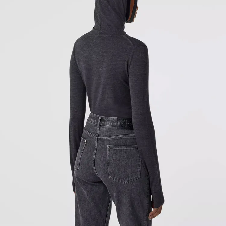 Burberry Sweaters Women's Dark Heather Gray-2