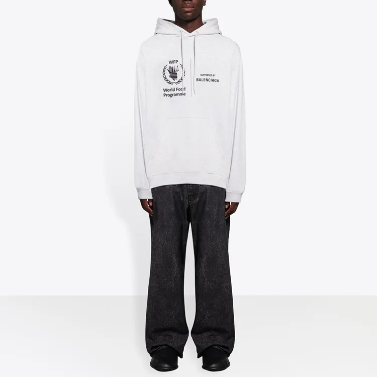 Balenciaga Sweatshirt Regular Fit Men's Light Gray-2