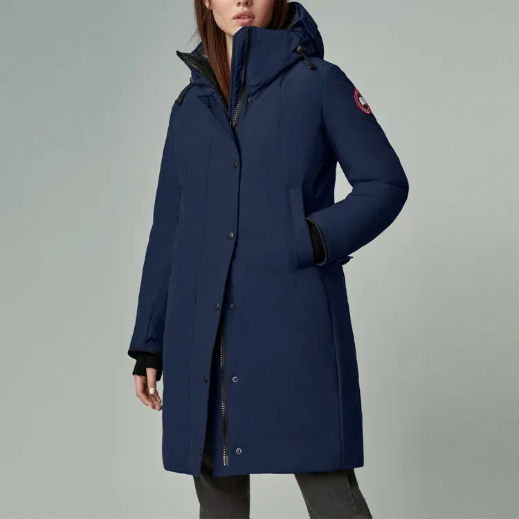 Canada Goose Down Jacket Women's Marine Blue-3