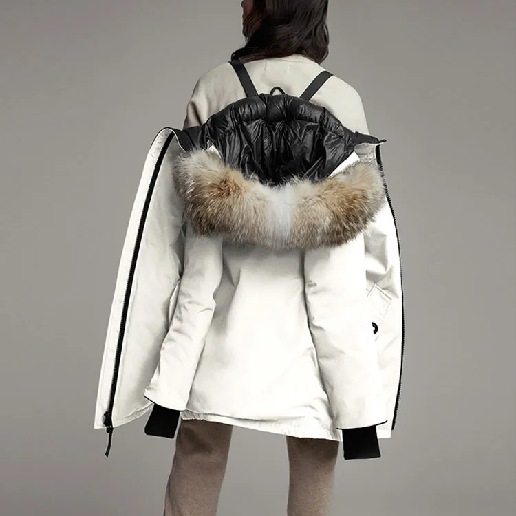Canada Goose Rosemont Series Down Jackets Women's Dawn White-1