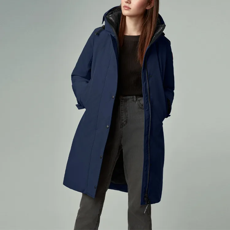 Canada Goose Down Jacket Women's Marine Blue-4