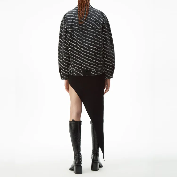 Alexander Wang Falling Back Jacket Grey Aged/White-2