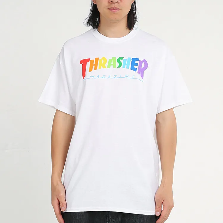 Thrasher T Shirt US Version Unisex White-2