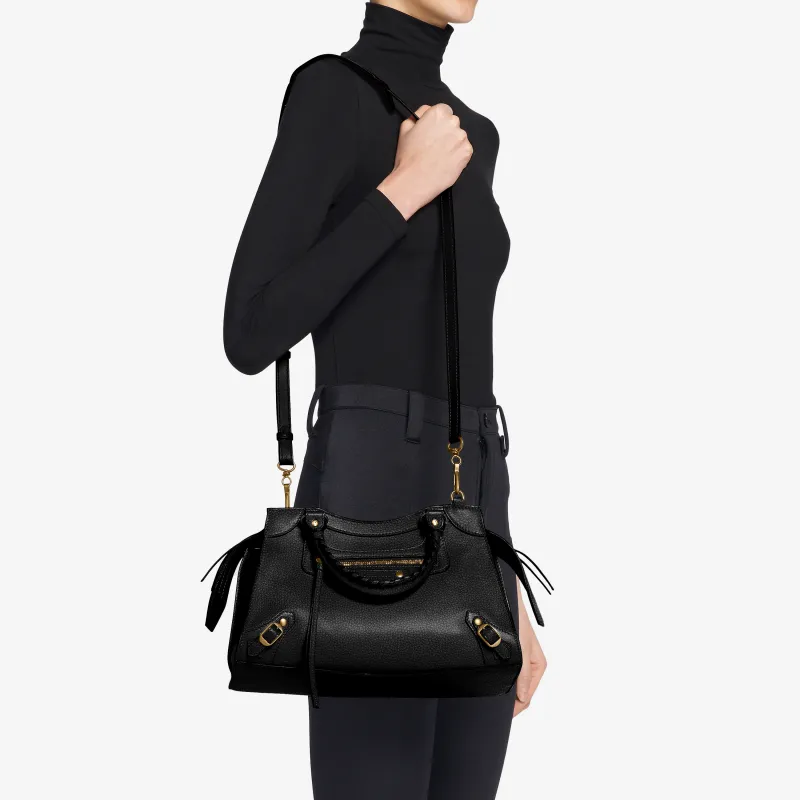 Balenciaga Neo Classic Handbag Small Black-5