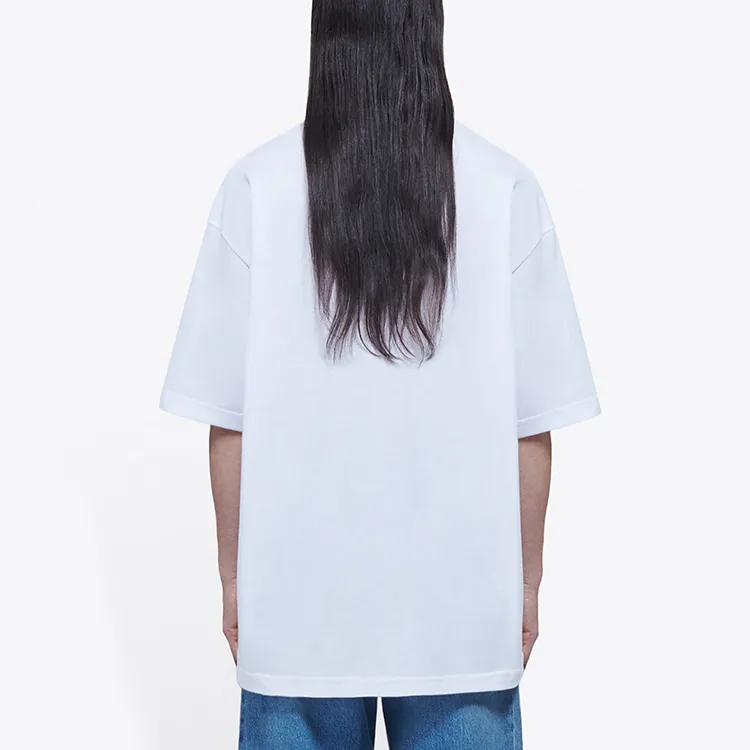 Balenciaga T Shirt Women's White Loose Fit-4