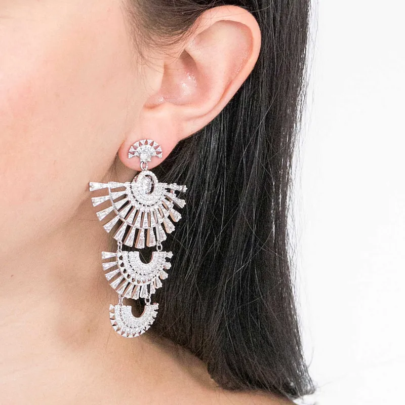 Swarovski Sparkling Dance Earrings Women's White-2