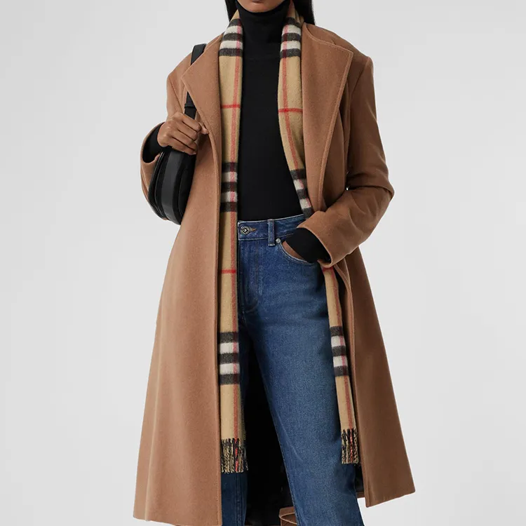Burberry Reversible Check Cashmere Scarf-5