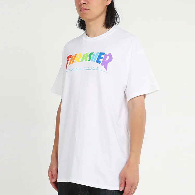 Thrasher T Shirt US Version Unisex White-3
