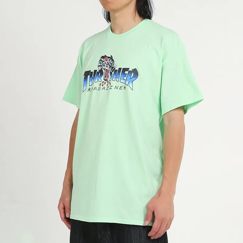 Thrasher T-Shirt US Version Unisex Green-2