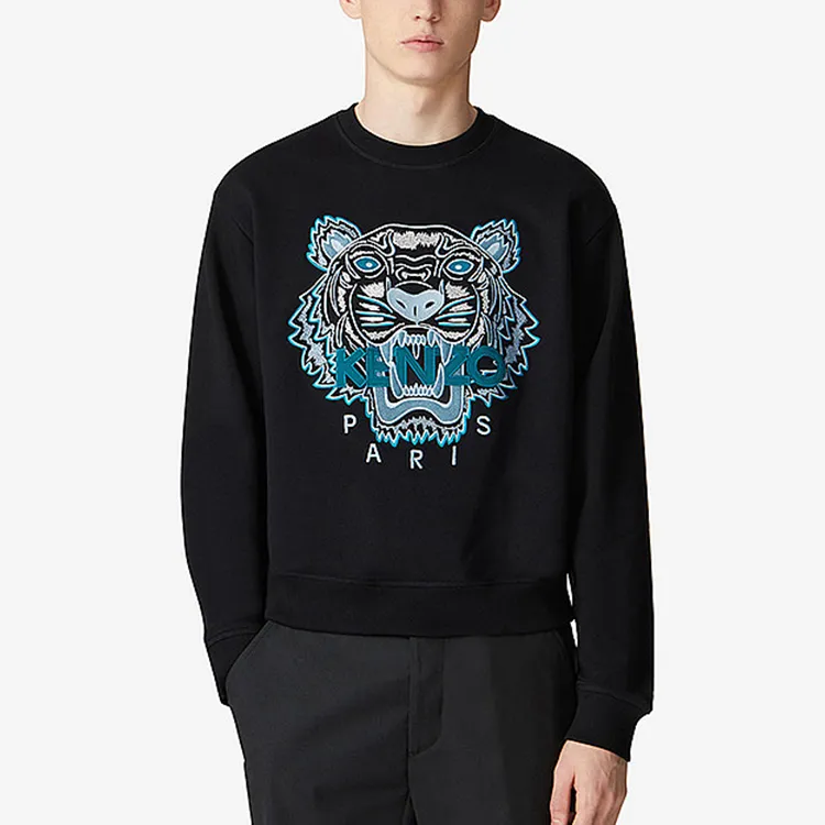 KENZO Classic Tiger Head Sweatshirts Men Black-2