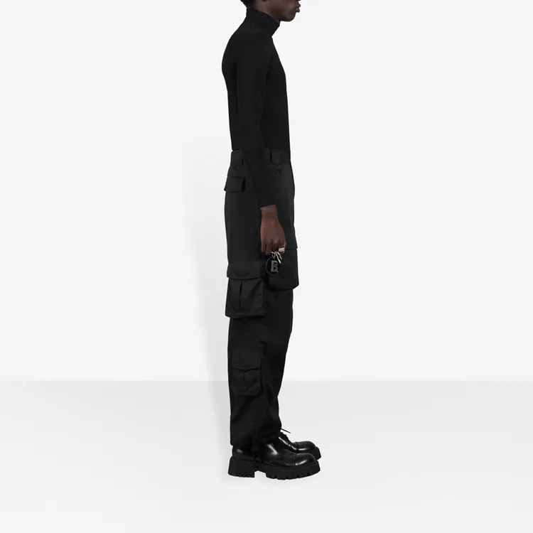 Balenciaga Cargo Pants Men Black-3