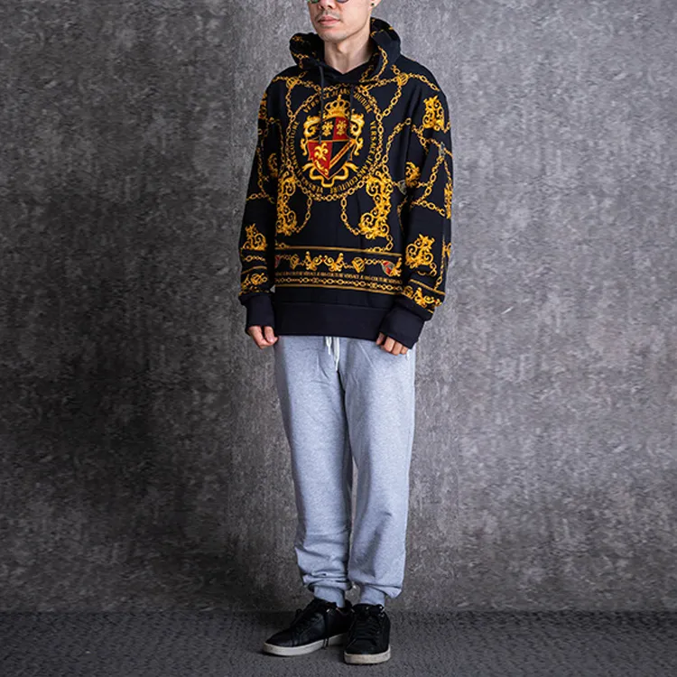 VERSACE JEANS COUTURE Hooded Sweatshirt Men's Black-5