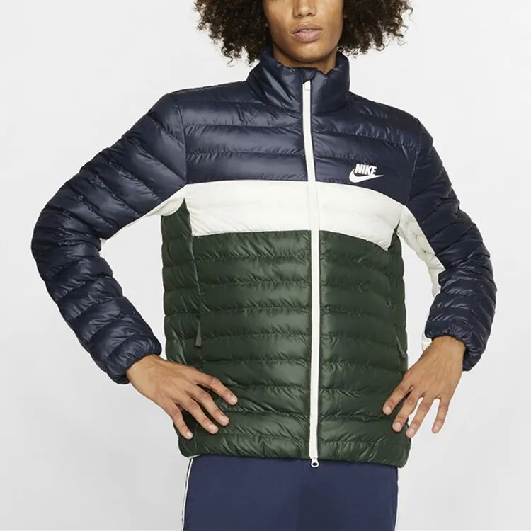 Nike Puffer Jackets Men Blue Green Multicolor-4