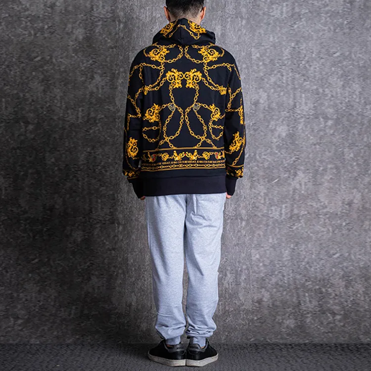 VERSACE JEANS COUTURE Hooded Sweatshirt Men's Black-4