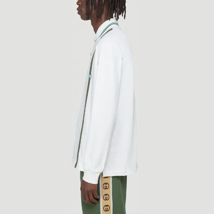 GUCCI Polo Shirts Men White-4