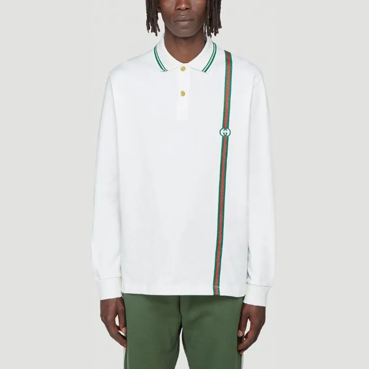 GUCCI Polo Shirts Men White-2