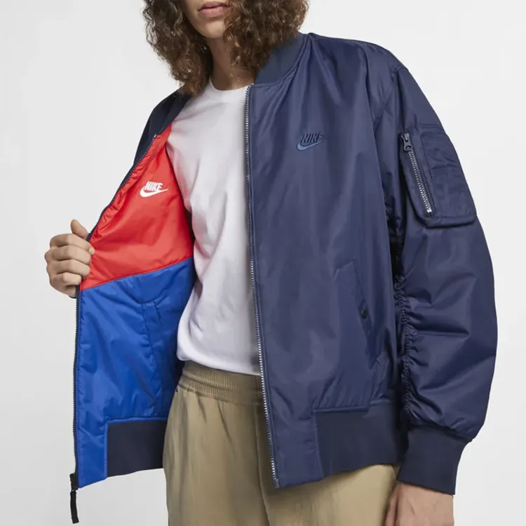 Nike Puffer Jackets Men Obsidian Color-4