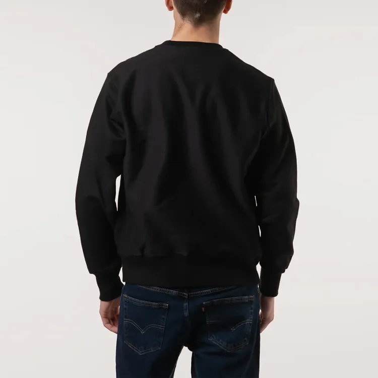 Champion Sweatshirt US Version Unisex Black-2