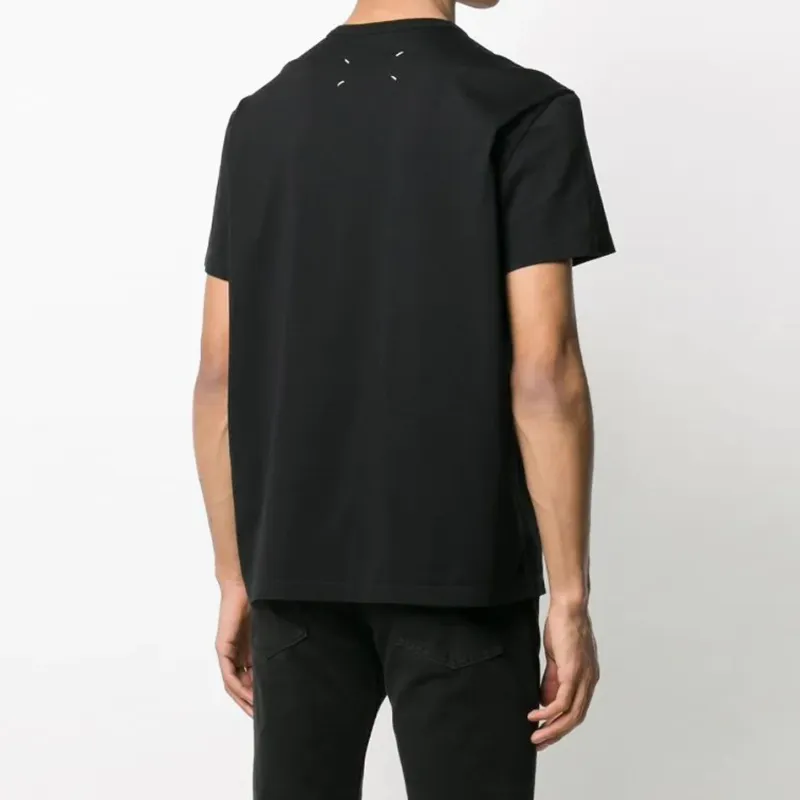 Maison Margiela Logo embroidered Cotton T shirt-1
