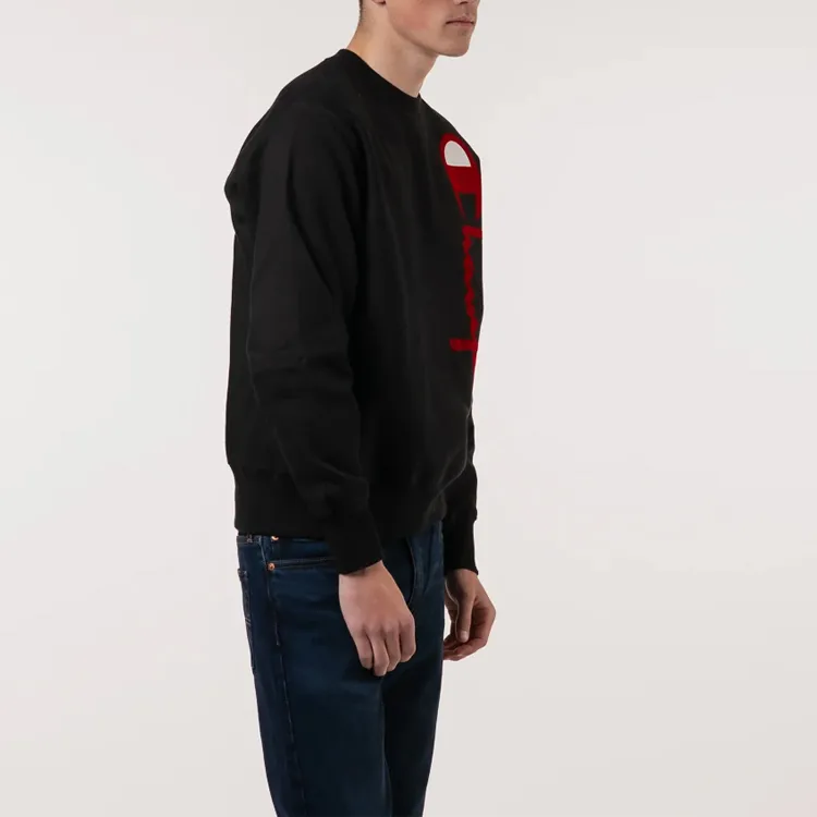 Champion Sweatshirt US Version Unisex Black-3