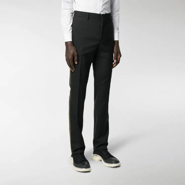 FENDI Suit Trousers Men Black-3