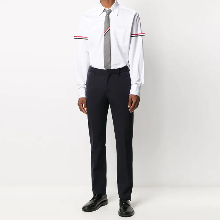 THOM BROWNE Rwb Stripe Buttoned Shirt-1