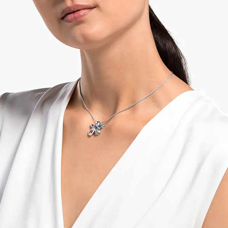 Swarovski Sunny Necklaces Women's Silver-2