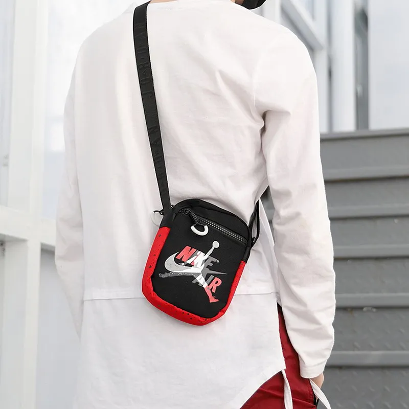 Jordan Polyester Cell Phone Pouch Shoulder Bag Crossbody Bag Regular Unisex Black-3