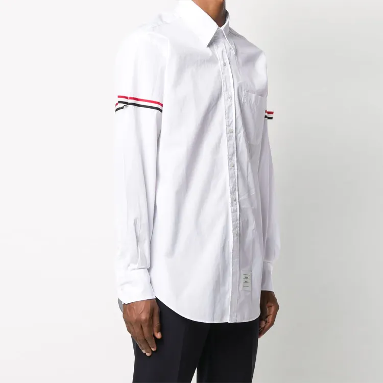 THOM BROWNE Rwb Stripe Buttoned Shirt-2