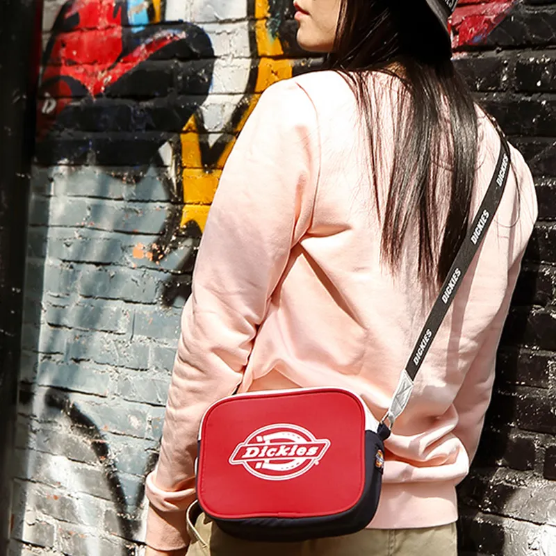 Dickies Polyester Shoulder Bag, Crossbody Bag Regular Women's Red-2