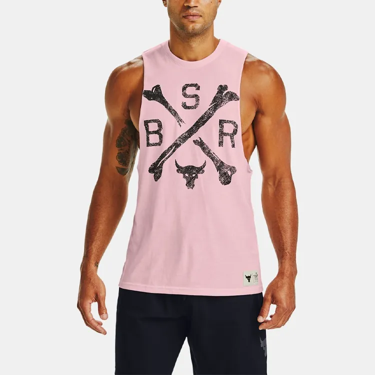 Under Armour Project Tank Tops Men Pink-3