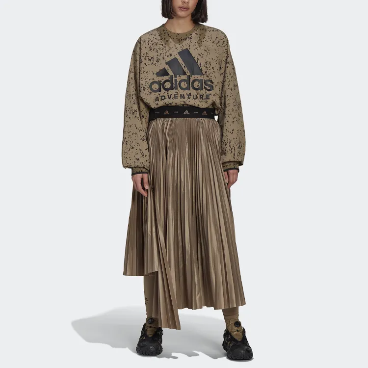 Adidas Originals Casual Long Skirts Women's Tawny-4