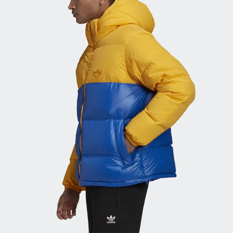 Adidas Originals Down Jacket Winter Men's Yellow Blue Multicolor-5