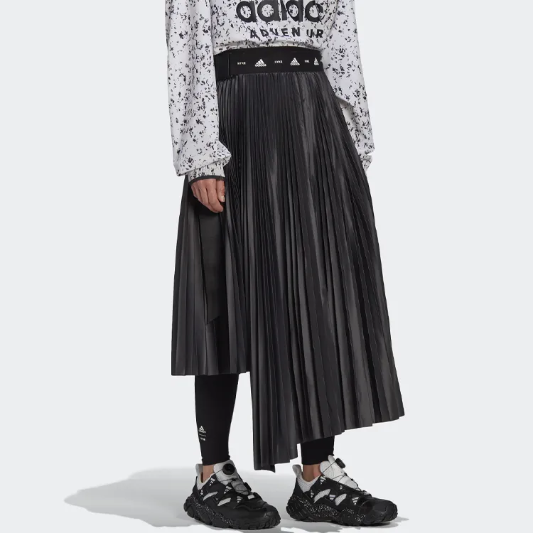 Adidas Originals Casual Long Skirts Women's Black-4
