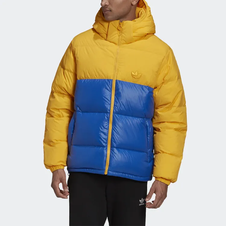 Adidas Originals Down Jacket Winter Men's Yellow Blue Multicolor-2