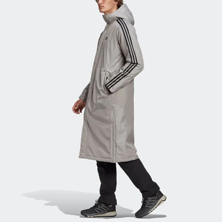 Adidas Puffer Jackets Men Gray-5