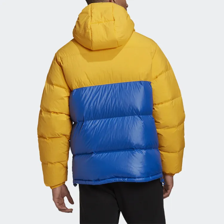 Adidas Originals Down Jacket Winter Men's Yellow Blue Multicolor-3