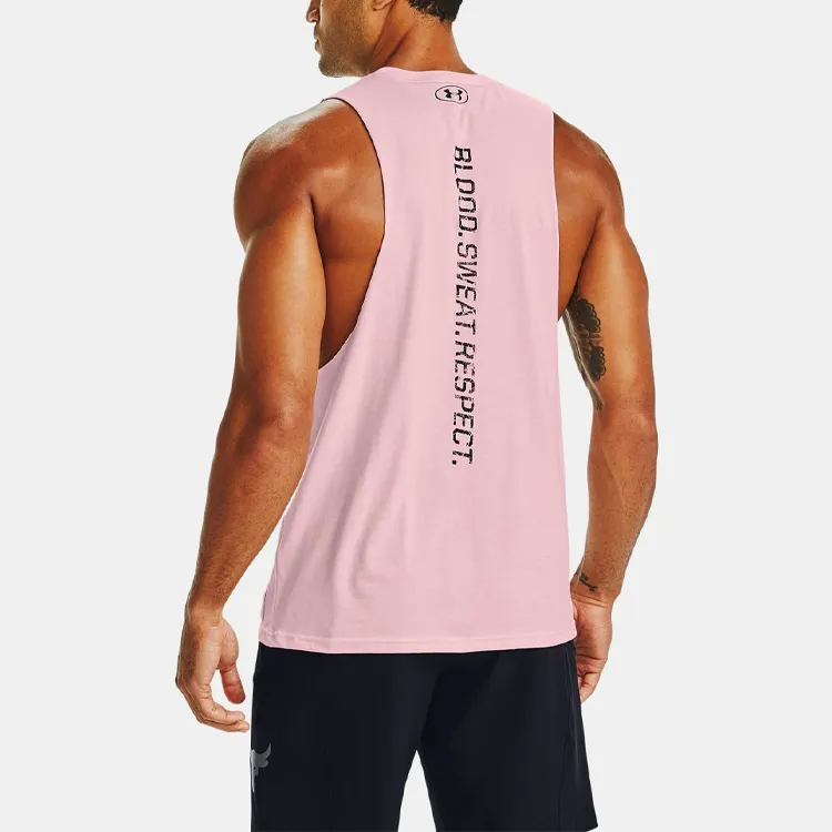 Under Armour Project Tank Tops Men Pink-4