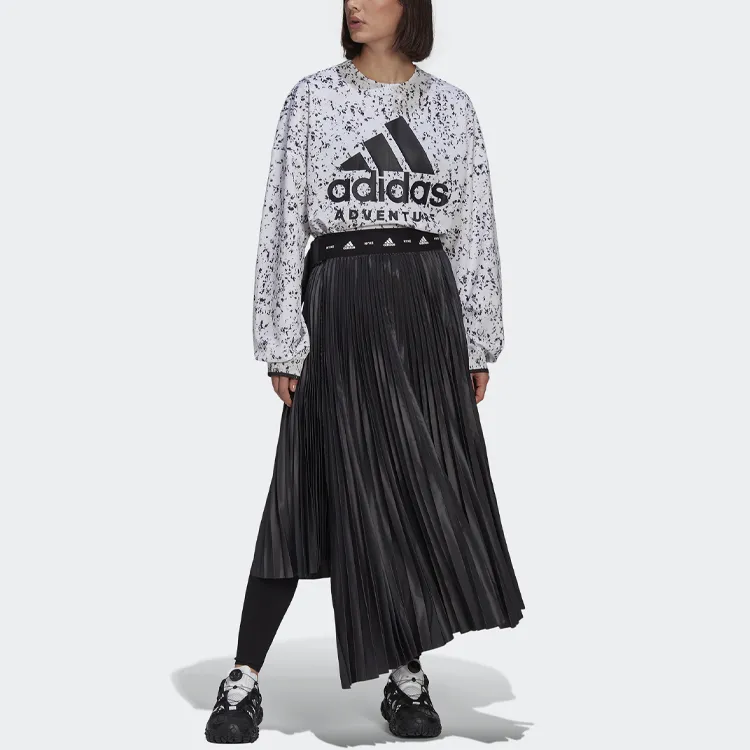 Adidas Originals Casual Long Skirts Women's Black-5