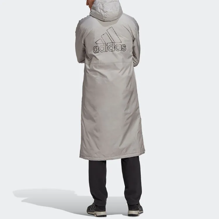 Adidas Puffer Jackets Men Gray-4