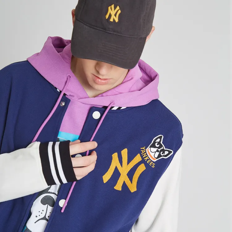 MLB Baseball Jacket Unisex Blue-5
