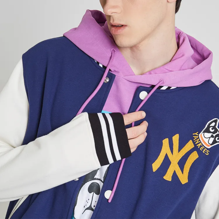 MLB Baseball Jacket Unisex Blue-4