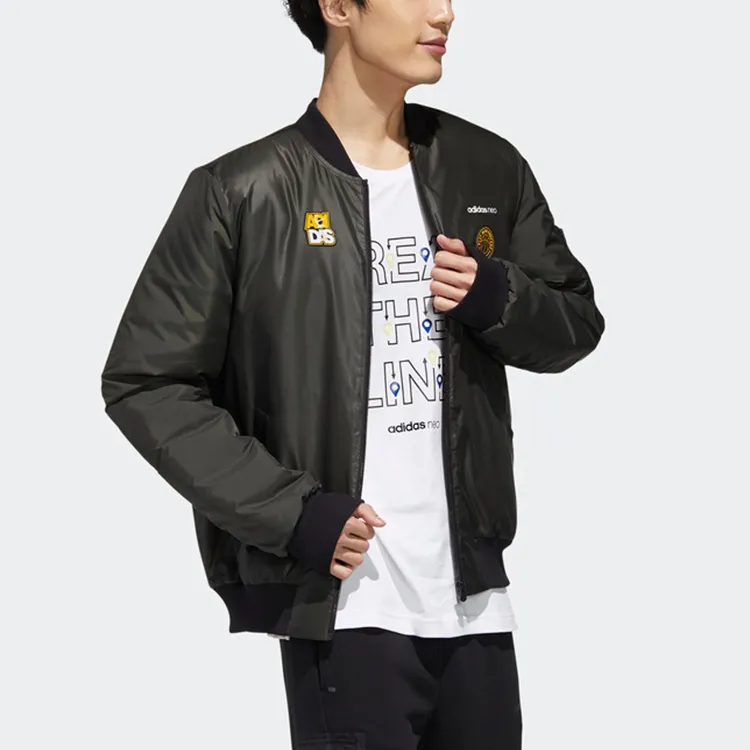 Adidas Neo Puffer Jackets Men Deep Earthy Brown-3