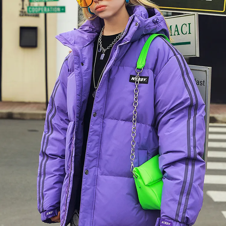 NERDY Down Jacket Winter Unisex Purple-3