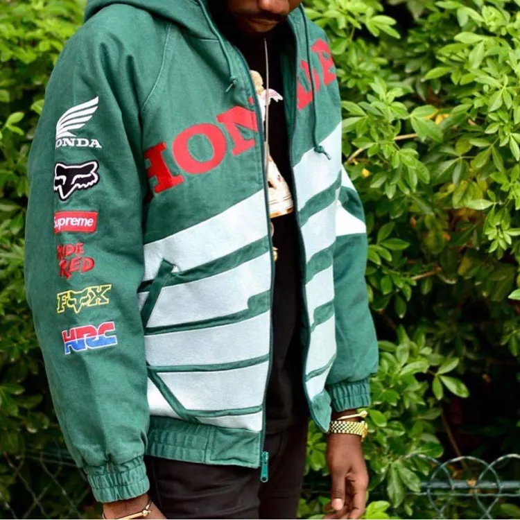 Supreme Honda Fox Racing Puffy Zip Up Jacket-3