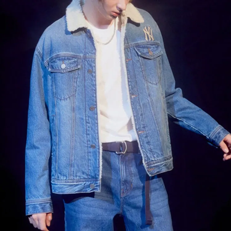 MLB Denim Jackets Unisex Light Blue-2