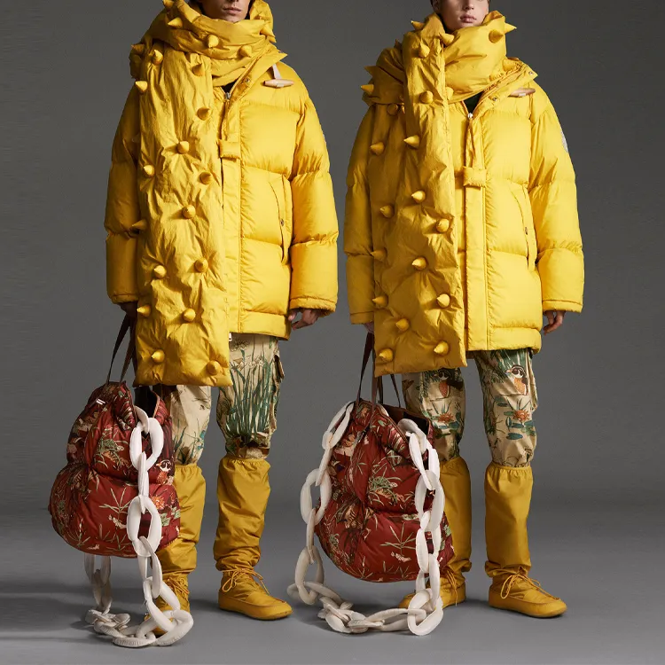 Jw Anderson X MONCLER GENIUS MONCLER GENIUS X JW Anderson Down Jackets Unisex Yellow-3