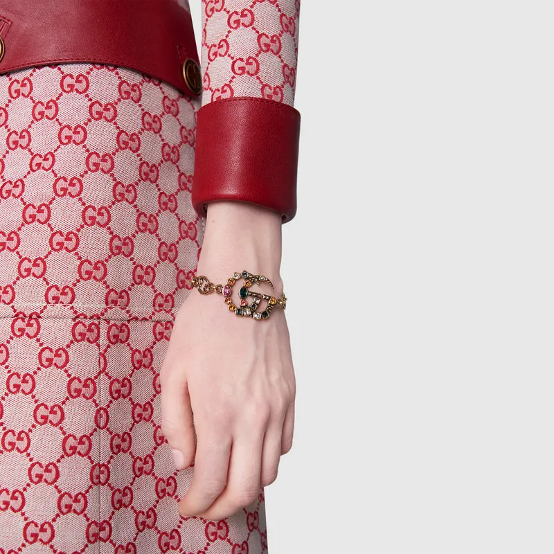 GUCCI Artificial Crystal Bracelets Unisex-3