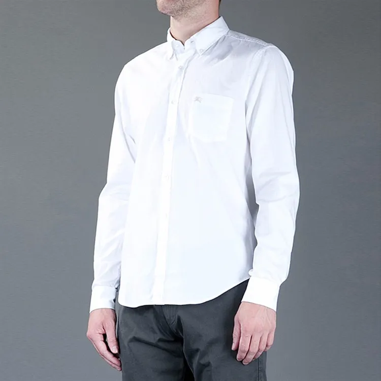 Burberry Shirts Men White-4