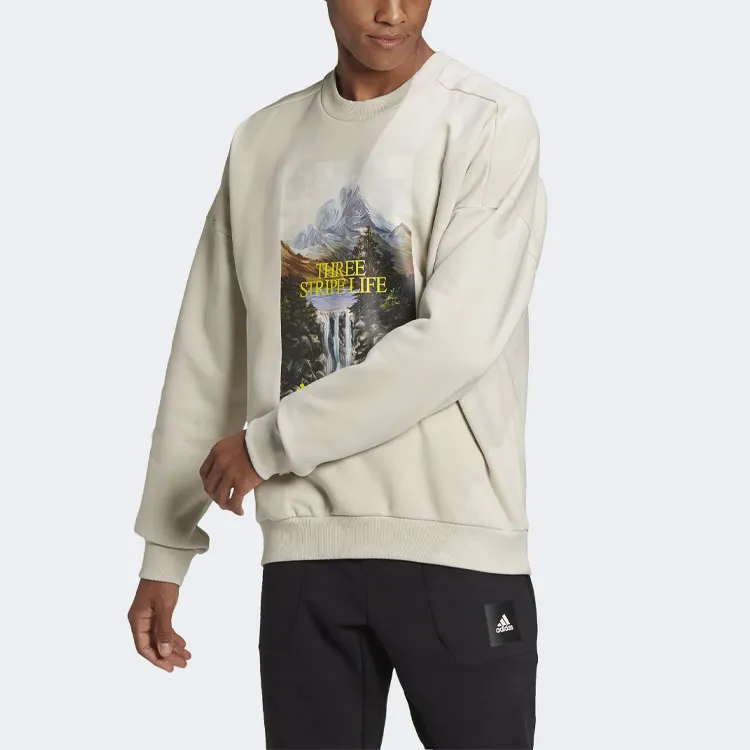 Adidas Sweatshirts Men Beige-1